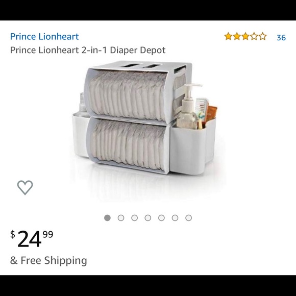 Prince Lionheart 2-in-1 Diaper Depot with extras!! - Picture 6 of 6